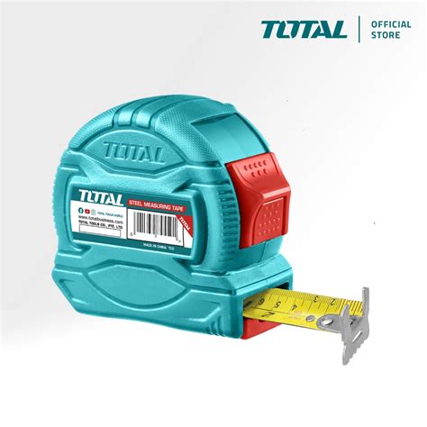 TOTAL Steel Measuring Tape Readable In Metric cm & M + Imperial Inches ...
