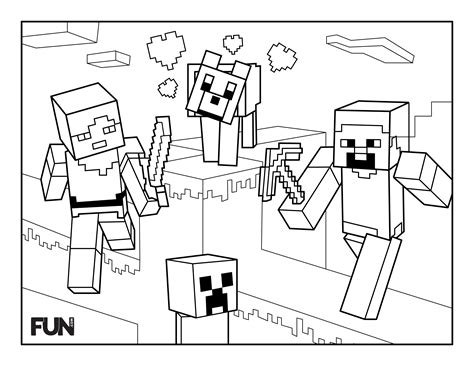 Minecraft Coloring Sheets Printable - King Printables
