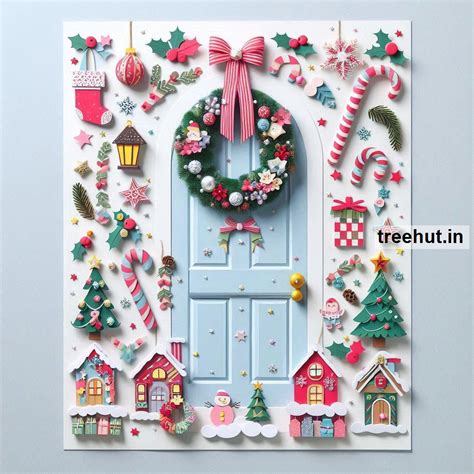 Christmas Door Decoration Paper Craft Ideas, Christmas Decoration Ideas ...
