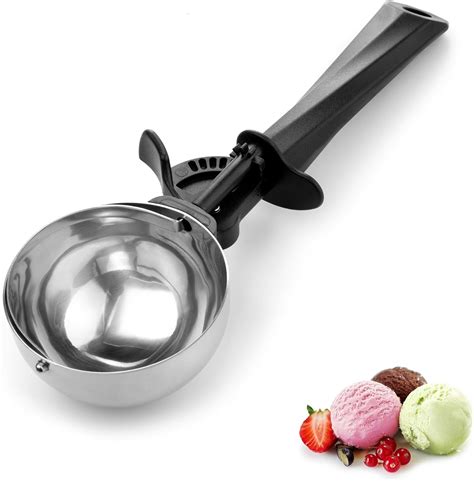 Amazon.com: Large Ice Cream Scoop with Trigger, 4.5 oz (130ml ...