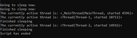In Thread Module Current Thread and Active Thread in Python Vedio 的图像结果