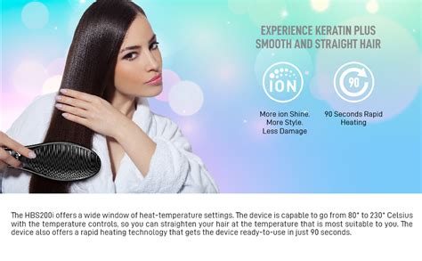 SYSKA HBS200i Hair Brush Straightener (Black) : Amazon.in: Beauty