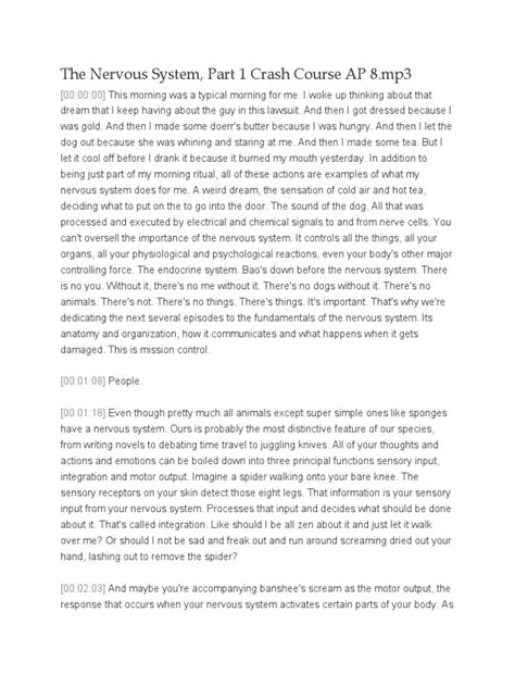 Image result for Crash Course Nervous System