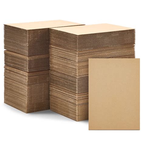 Ucanpack 3mm Thick Corrugated Cardboard Sheet 250 Pack, 10x18" Kraft ...