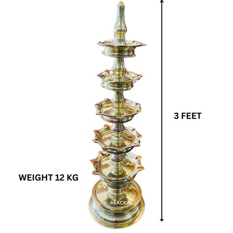 HANDCRAFTED BRONZE DEEPASTHAMBHAM - 3 FEET HEIGHT – Alackal Bell Metals