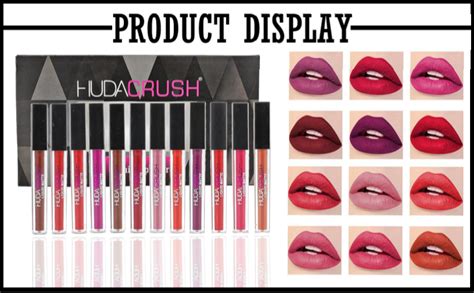 Buy HUDACRUSH Huda Crush Beauty Pack Of 12Pcs Matte Liquid Lipstick ...