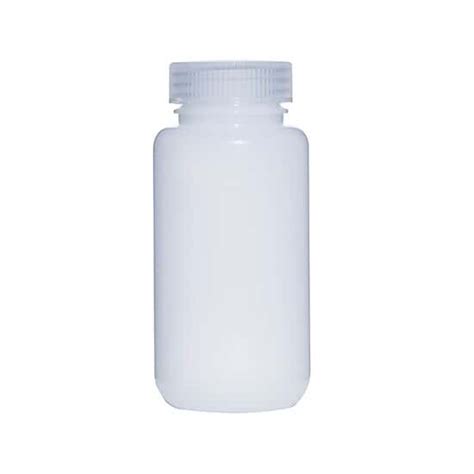 Cole-Parmer Fluorinated HDPE Wide-Mouth Plastic Bottle, 250mL; 12/PK ...