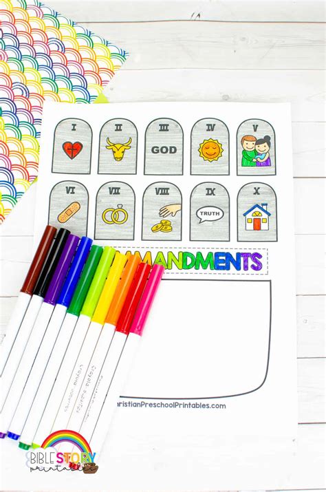 Ten Commandments Archives - Bible Story Printables