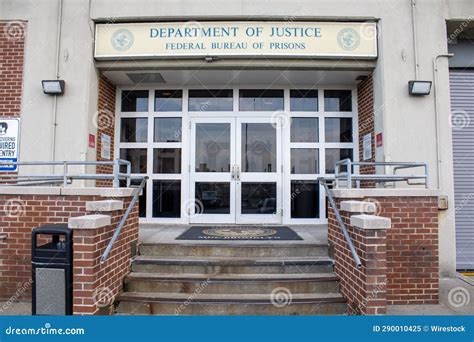 Entrance To the Department of Justice, Federal Bureau of Prisons, New ...