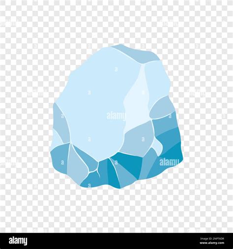 Ice rock boulder. Natural shape stone. vector illustration Stock Vector ...