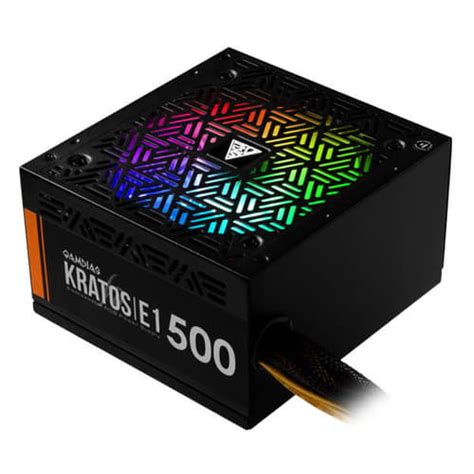 Gamdias Kratos E1 ARGB 500 W 80 Plus PSU