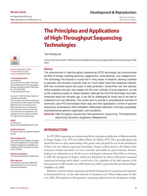Image result for High Throughput Sequencing Applications