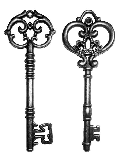 20PCS Assorted Antique Large Collection Skeleton Keys, Vintage Finish Rustic Key for Wedding ...