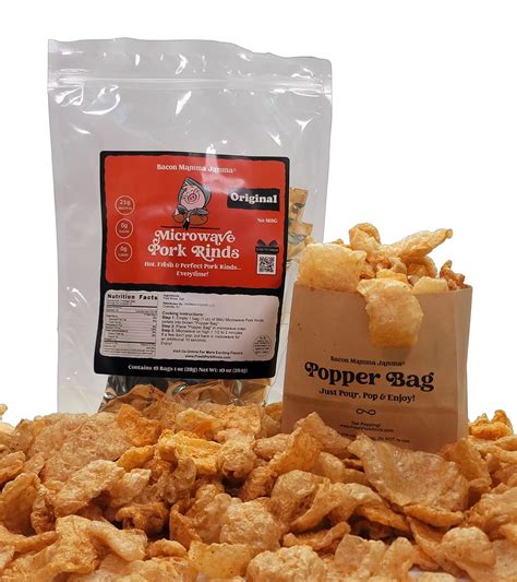 Amazon.com: Premium Microwave Pork Rinds (Original), 1 Ounce (Pack of 10)