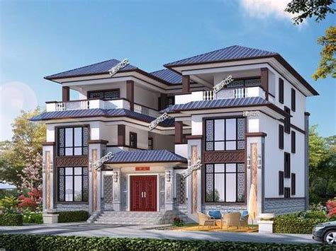 新中式三层自建别墅设计施工图纸造价三十万自建房屋 - 轩鼎房屋图纸