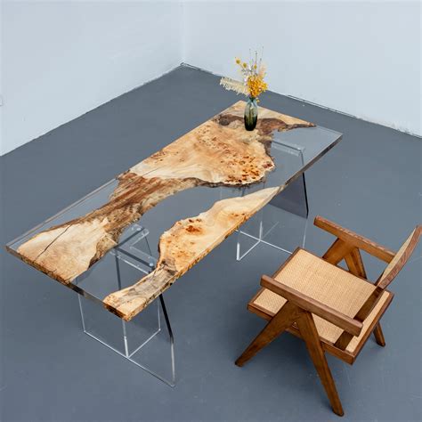 Mystical Forest Poplar Wood Epoxy Resin Table
