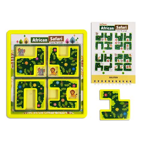 African Safari Logic Puzzle Game | 132 Challenges | 5-Piece Puzzle Set ...