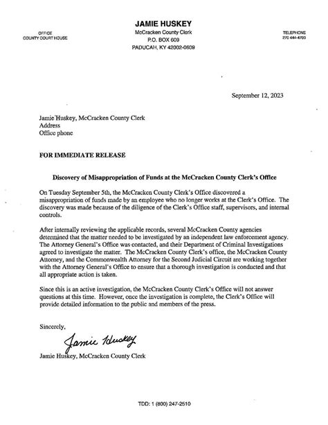 Former McCracken Clerk's Office employee accused of misappropriation of ...