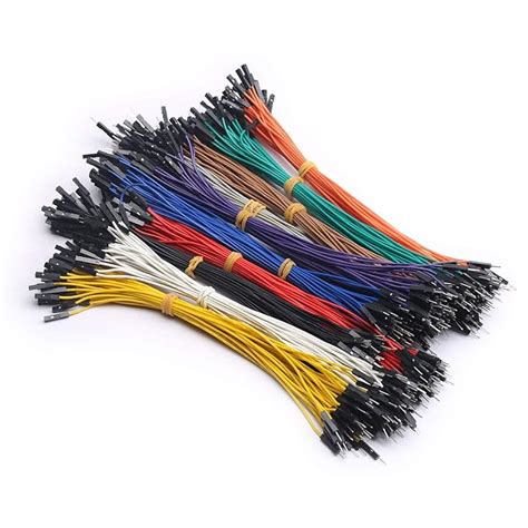 DEVMO Dupont Wire Jumper Cable Ribbon Multicolored 50pin 50PCS 20cm ...