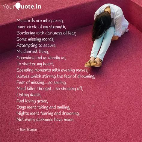 My words are whispering, ... | Quotes & Writings by Ravi Ranjan | YourQuote