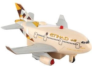 Daron Worldwide Trading Etihad Airways Pullback Plane with Lights Sound ...