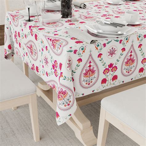 Buy Water Resistant Table Cloth - Persian Courtyard Pink