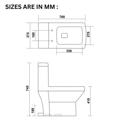 InArt Ceramic P-Trap Floor Mounted European Water Closet | Contemporar ...