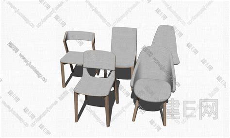 现代休闲椅-sketchup模型_sketchup模型库_建E室内设计网!