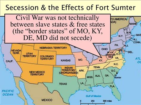 PPT - 5.2: Sectionalism from 1850-1860 & The Civil War (1861-1865 ...