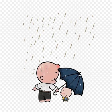 雨天，给儿子撑伞的父亲PNG图片素材下载_图片编号qglodjlg-免抠素材网