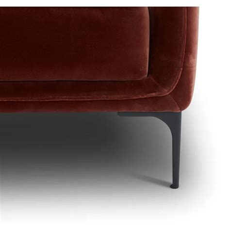 Heera Moti | Aziel L shape Sofa | Maroon | Facing Left