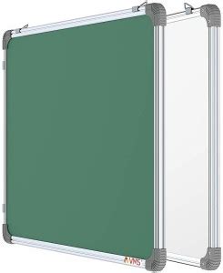 VMS OfficeBuddy Double-Sided Non-Magnetic White Board & Chalk Board ...