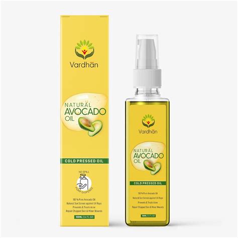 Buy VARDHAN Organic Avocado Oil, 100% Pure & Natural, Cold Pressed Oil ...