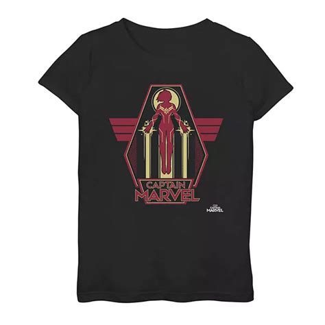 Girls 7-16 Captain Marvel Take Flight Poster Tee