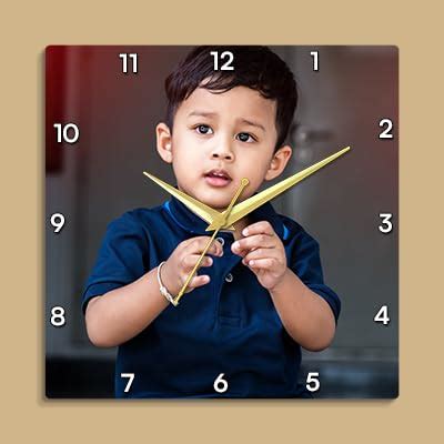 Buy Printshoppy Analog Personalized Photo Wall Clocks Acrylic Photo ...