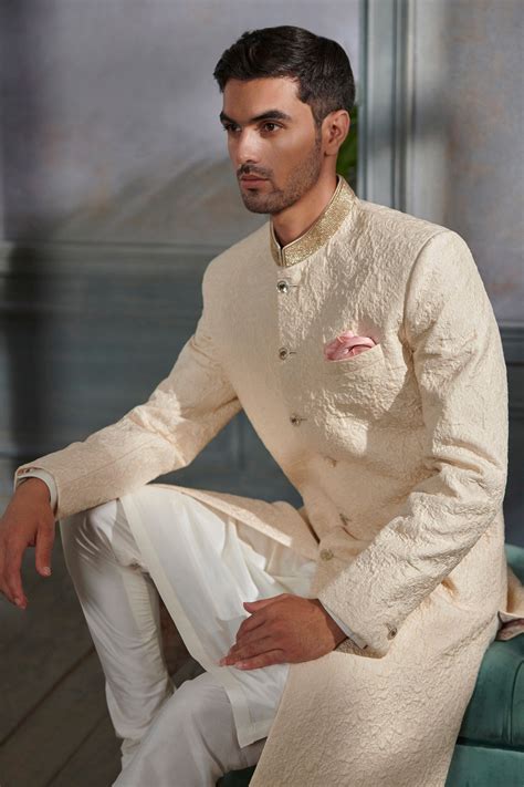 PAKSHA SHERWANI – IVORY