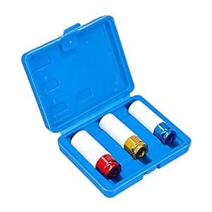 Drive Wheel Sockets, Thin Wall 3pcs 1/2in C45 Steel Lug Nut Socket Set ...