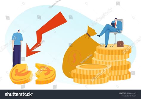 Rich Poor Business Man Concept Vector Stock Vector (Royalty Free ...