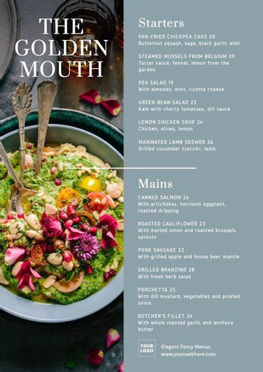 Image result for Fancy Menu Layout