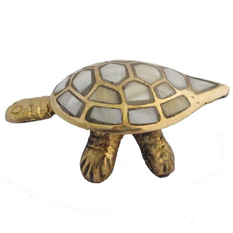 Buy Divya Mantra Chinese Feng Shui Brass Turtle, Wish Fulfilling Seap ...