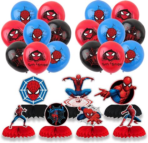 Buy Spiderman Birthday Decorations, Spiderman Party Supplies, Including ...