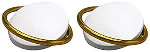 RAB Knob Round for Door and Drawer (Code:- KNOB AS103, Finish:- White ...