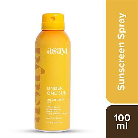 Buy asaya Under One Sun Sheerscreen Mist - SPF 65+ PA+++ Online at Best ...