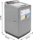 IFB 8 kg Fully Automatic Top Load Washing Machine Silver Price in India ...