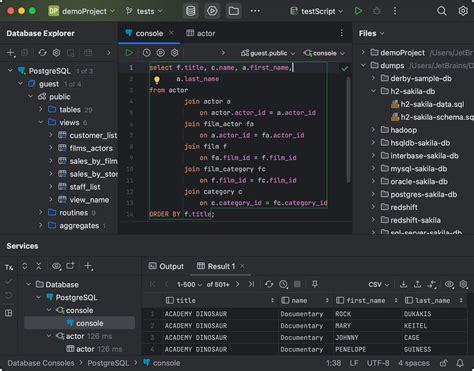 How to Use Datagrip 的图像结果