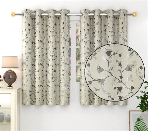 Buy FRESH FROM LOOM Floral Grommet Window Room Darkening Curtains 5 ...