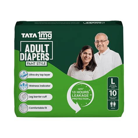 Tata 1mg Adult Diaper Pant Style Large | 30 Minutes 24/7 Delivery