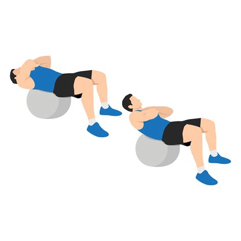 Swiss Ball Crunch Exercise at Frederick Kowalski blog