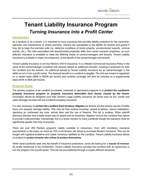 Tenant-Liability-Insurance-Program-White-Paper | PDF