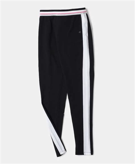 Buy Girl's Super Combed Cotton Elastane Leggings with Contrast Side ...